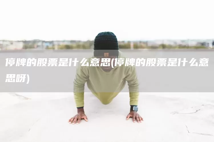 停牌的股票是什么意思(停牌的股票是什么意思呀)(圖1)